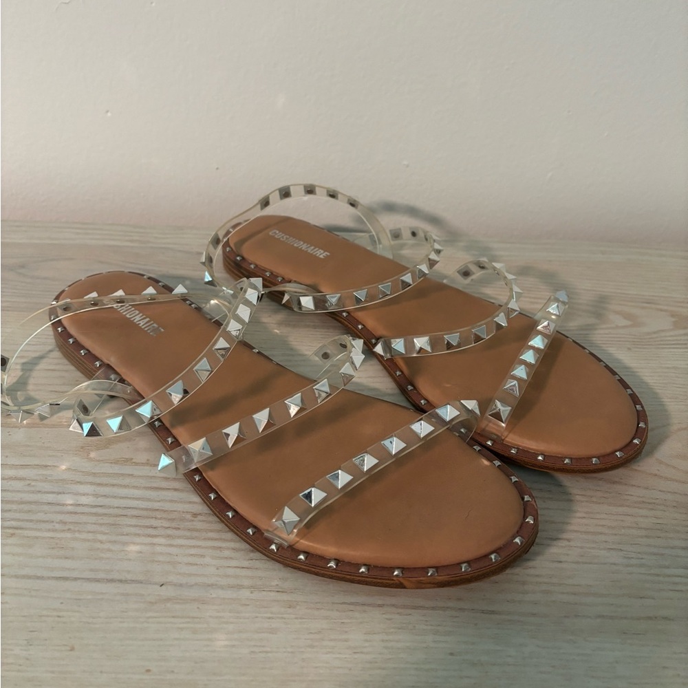 Sliver Studded Sandals